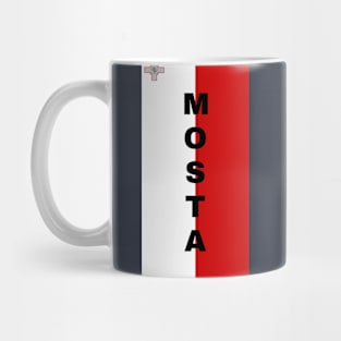 Mosta City in Malta Flag Vertical Mug